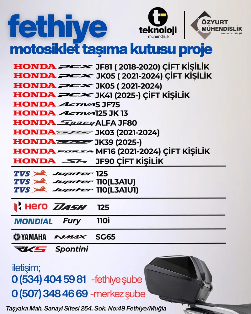 Motosiklet Taşıma Kutusu