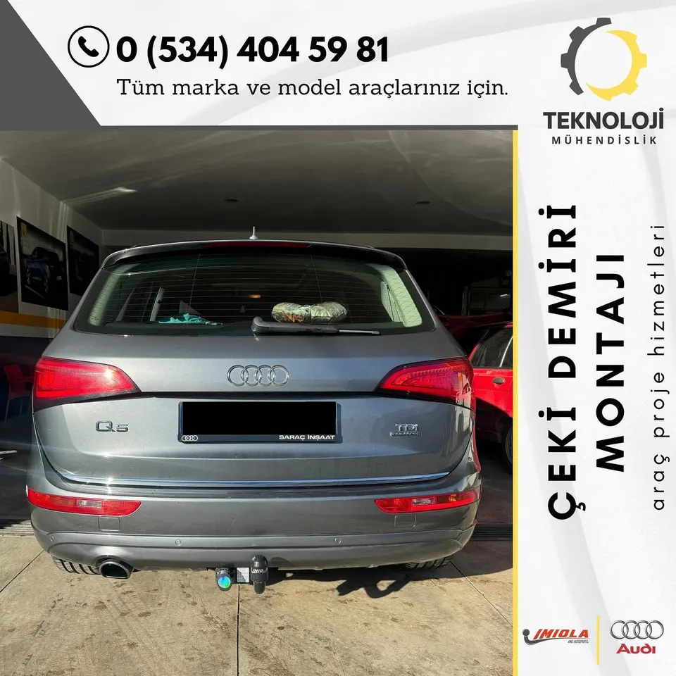 Audi Q5 çeki demiri montajı 1