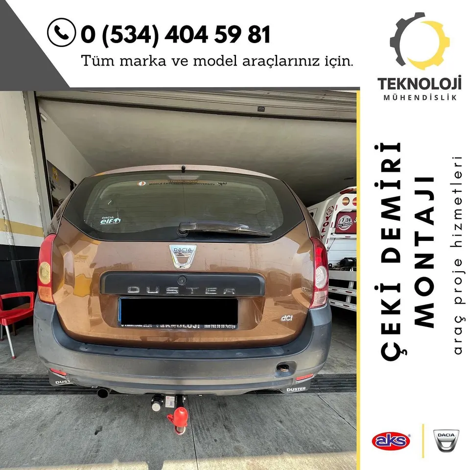 Dacia Duster çeki demiri montajı 5