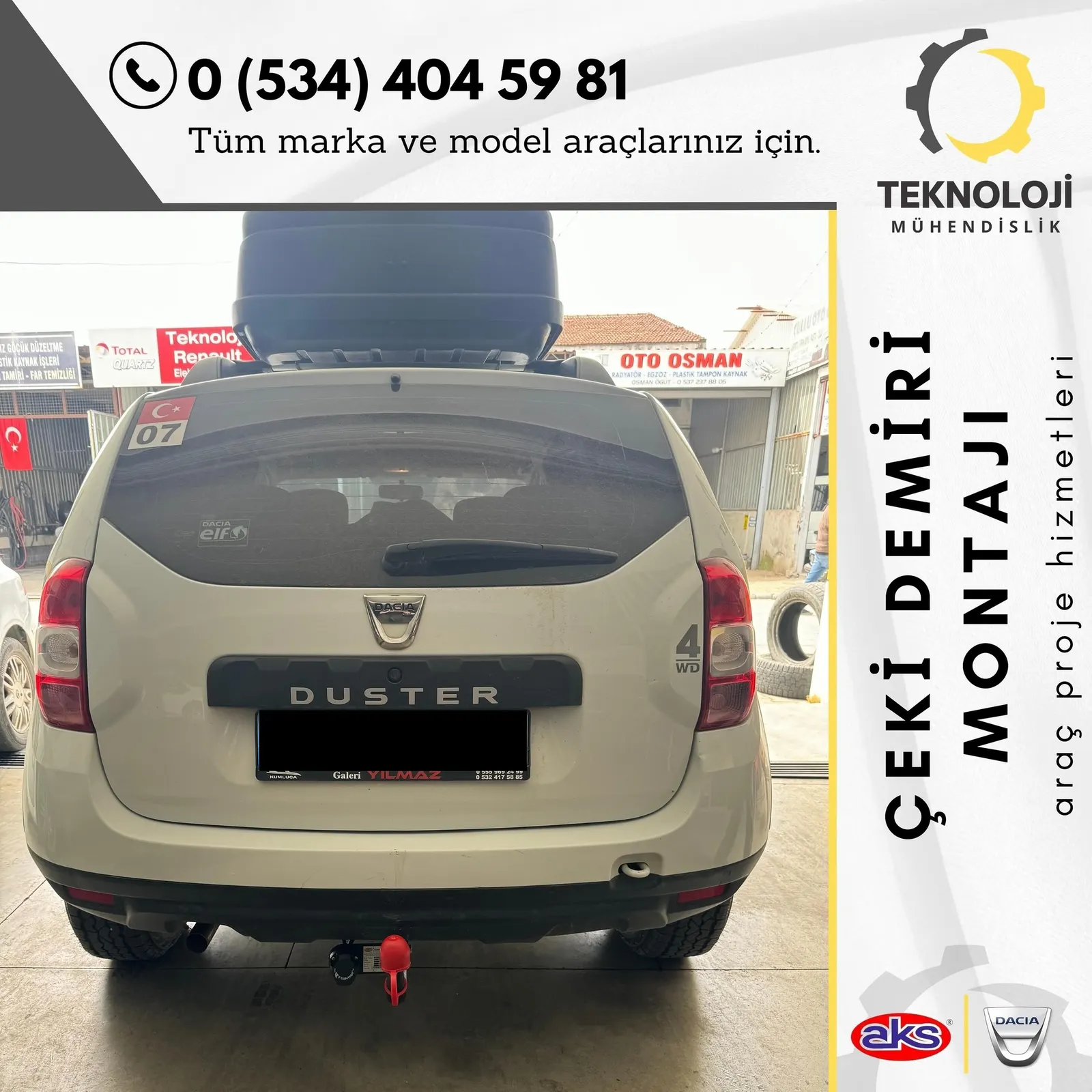 Dacia Duster çeki demiri montajı 10