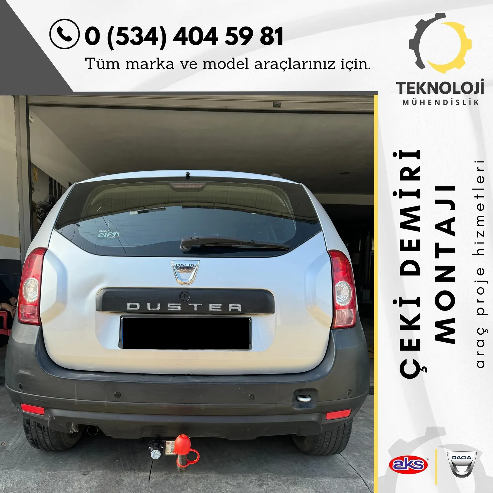 Dacia Duster çeki demiri montajı 11