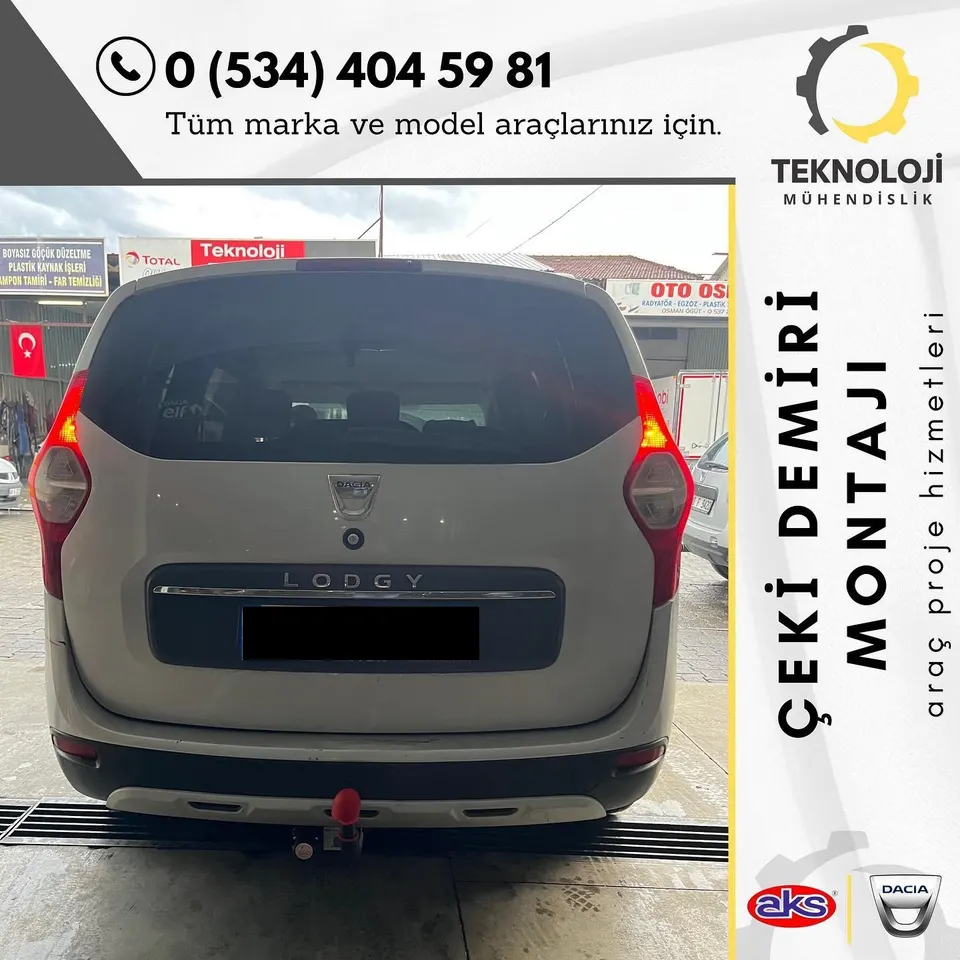 Dacia Lodgy çeki demiri montajı 3