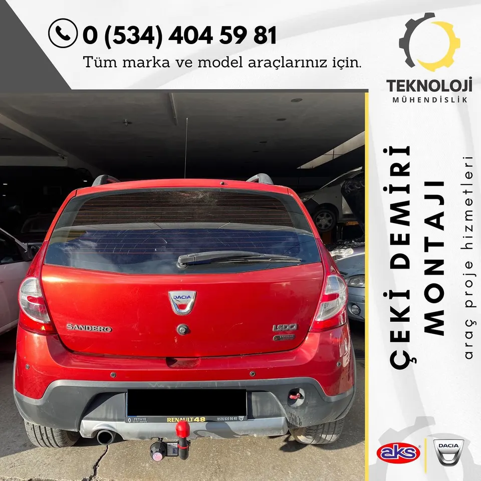 Dacia Sandero çeki demiri montajı 1