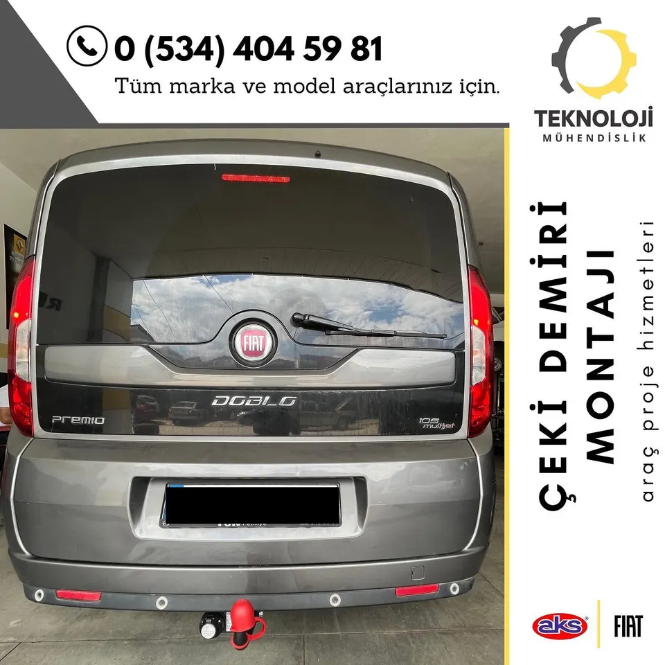 Fiat Doblo çeki demiri montajı 5