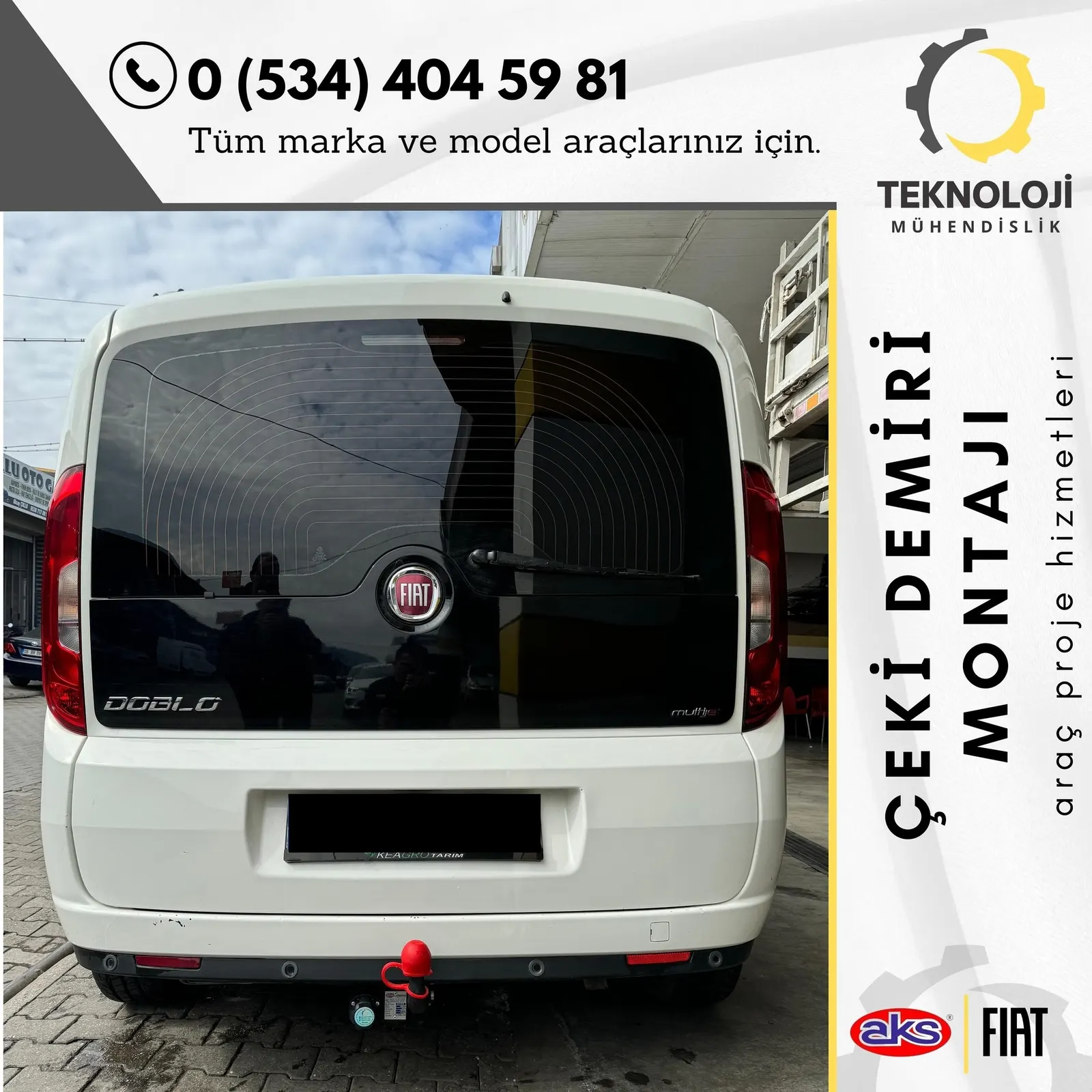 Fiat Doblo çeki demiri montajı 7