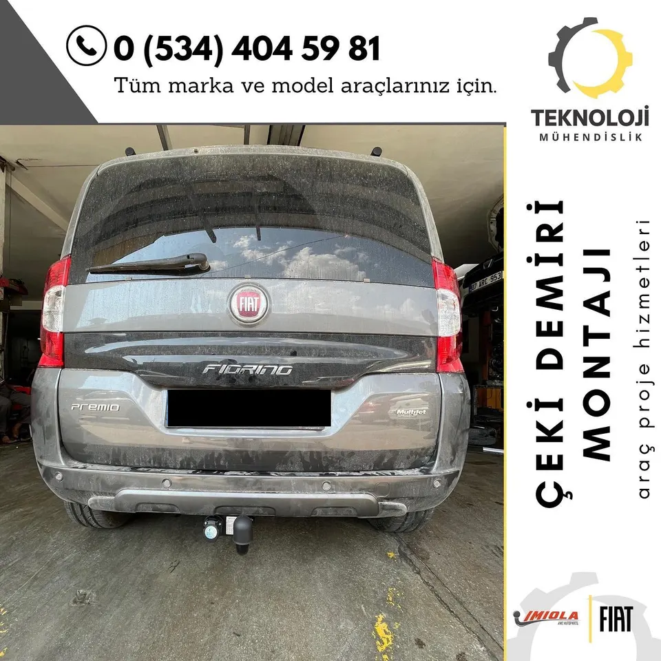 Fiat Fiorino çeki demiri montajı 3