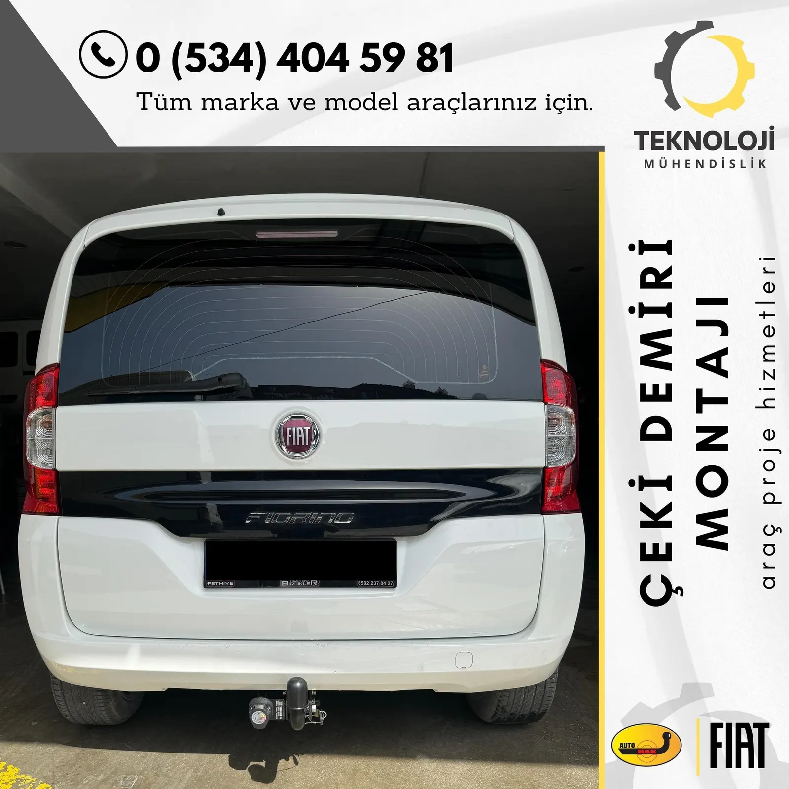 Fiat Fiorino çeki demiri montajı 4
