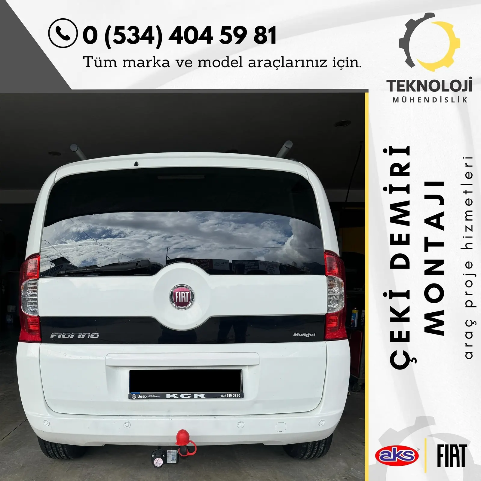 Fiat Fiorino çeki demiri montajı 5