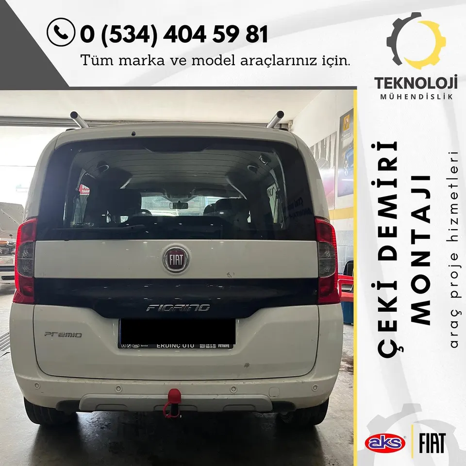 Fiat Fiorino çeki demiri montajı 6