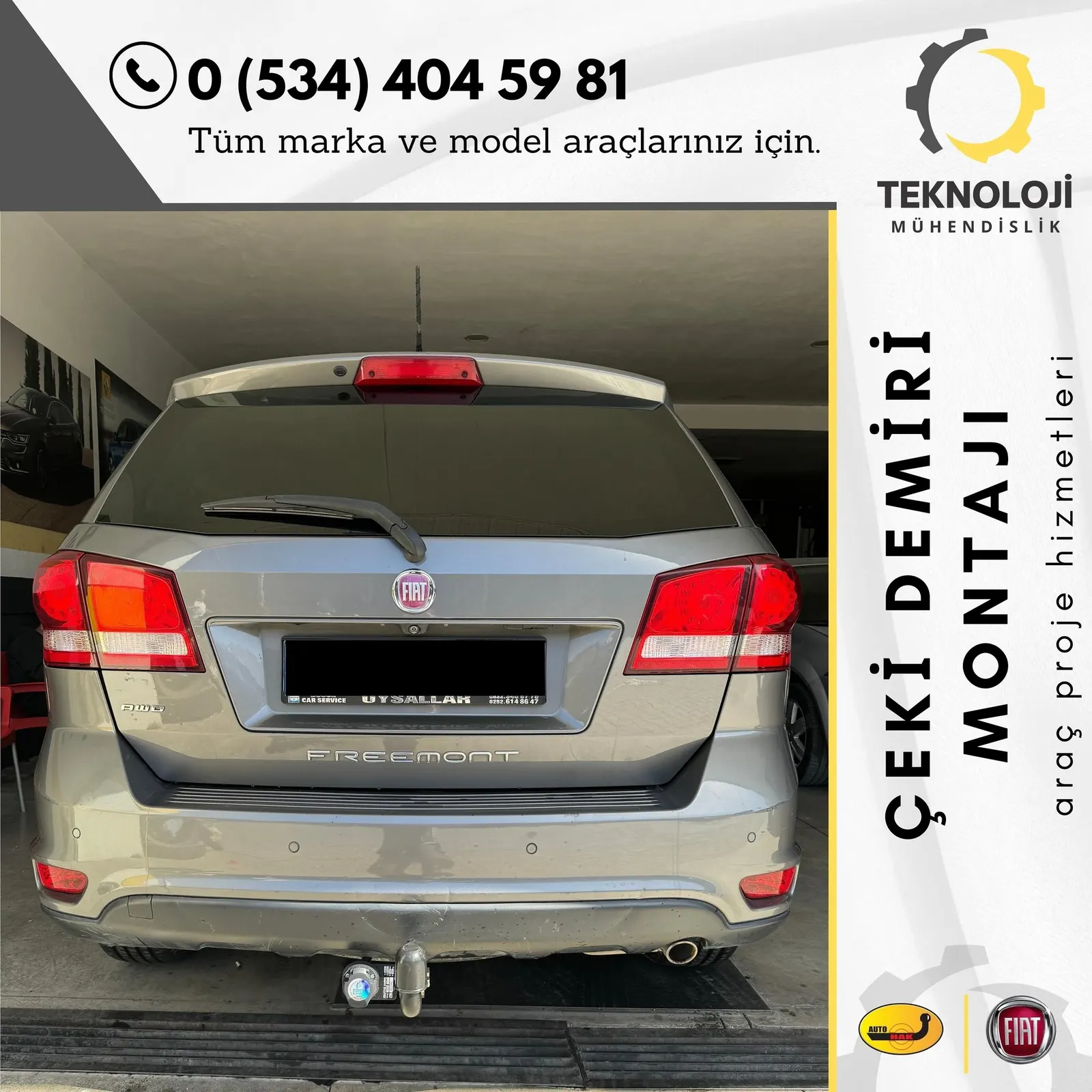Fiat Freemont çeki demiri montajı 1