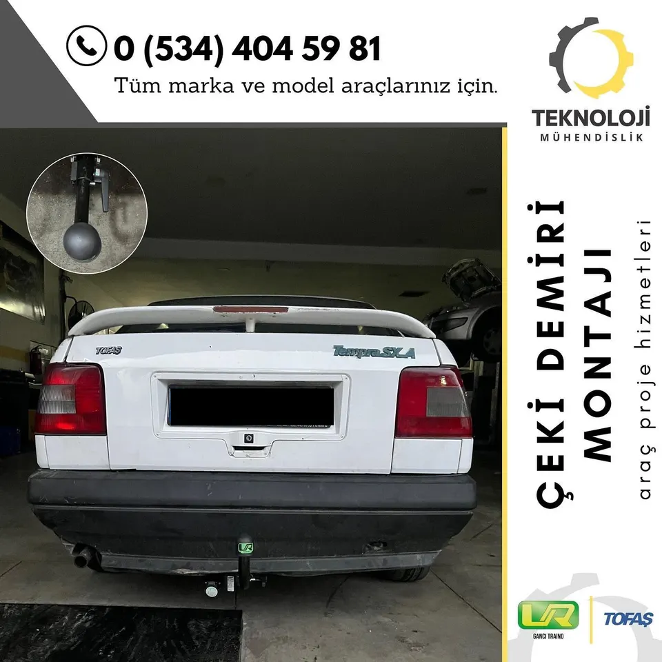 Fiat Tempra çeki demiri montajı 1