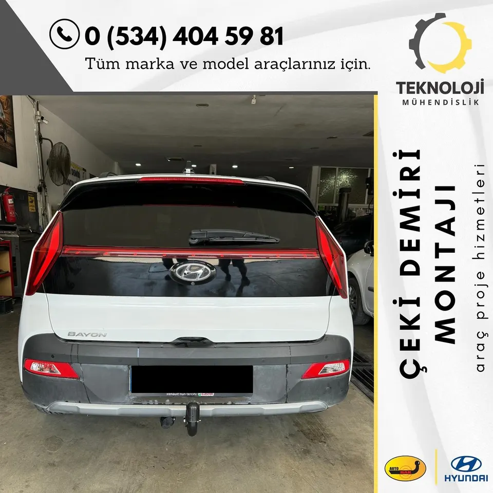 Hyundai Bayon çeki demiri montajı 1