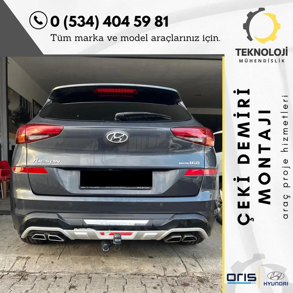 Hyundai Tucson çeki demiri montajı 1