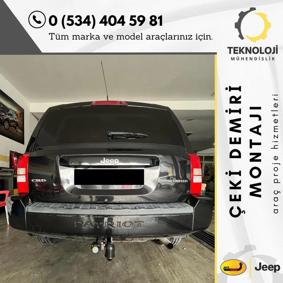 Jeep Crd çeki demiri montajı 1