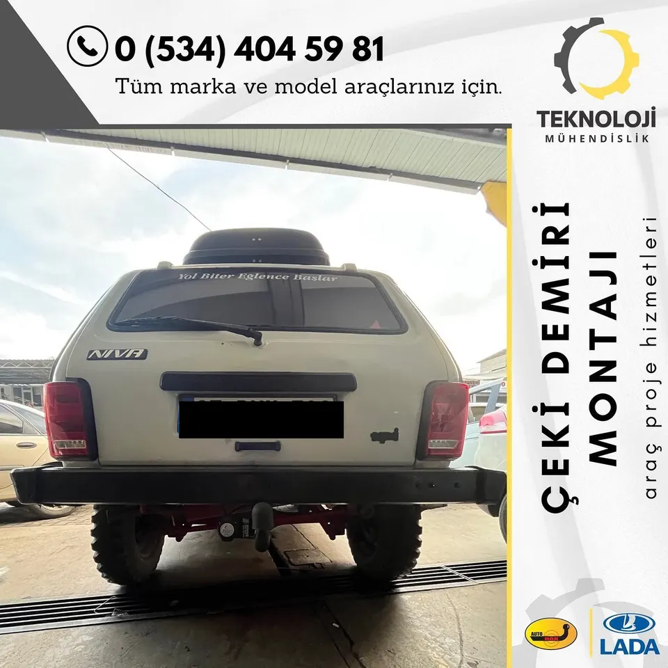 Lada Niva çeki demiri montajı 1