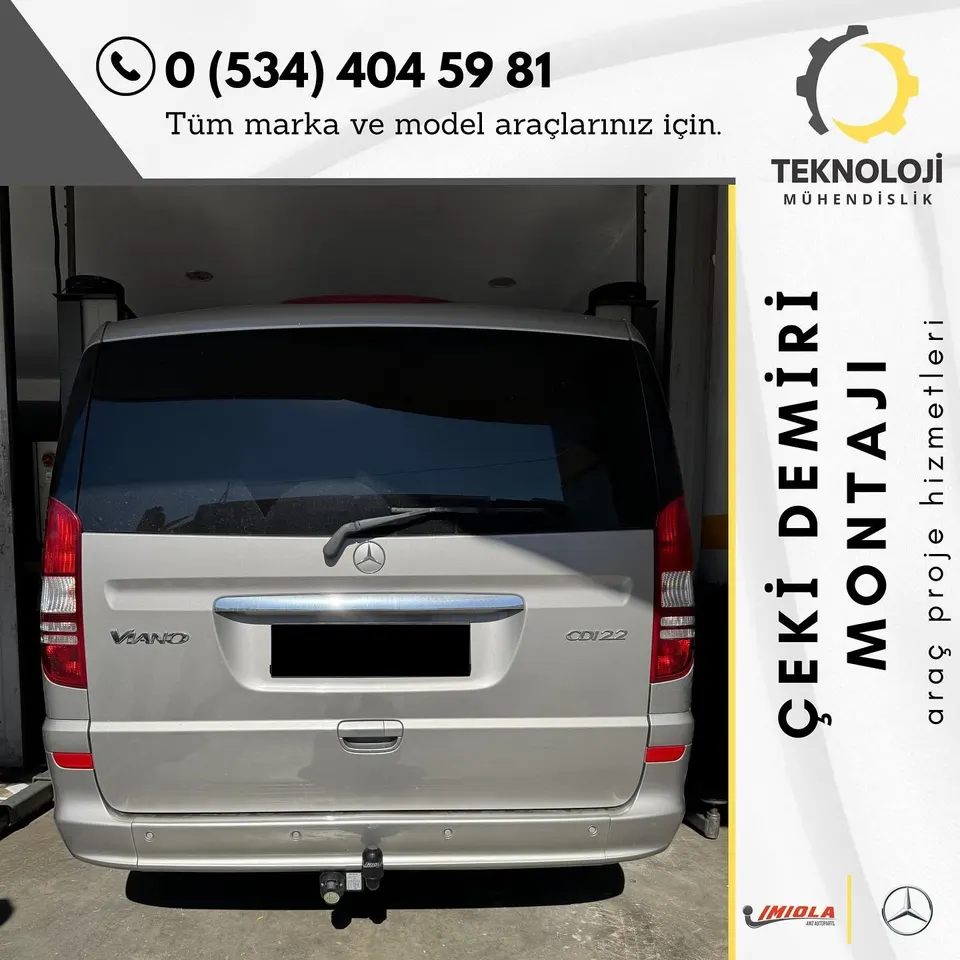 Mercedes Viano çeki demiri montajı 1