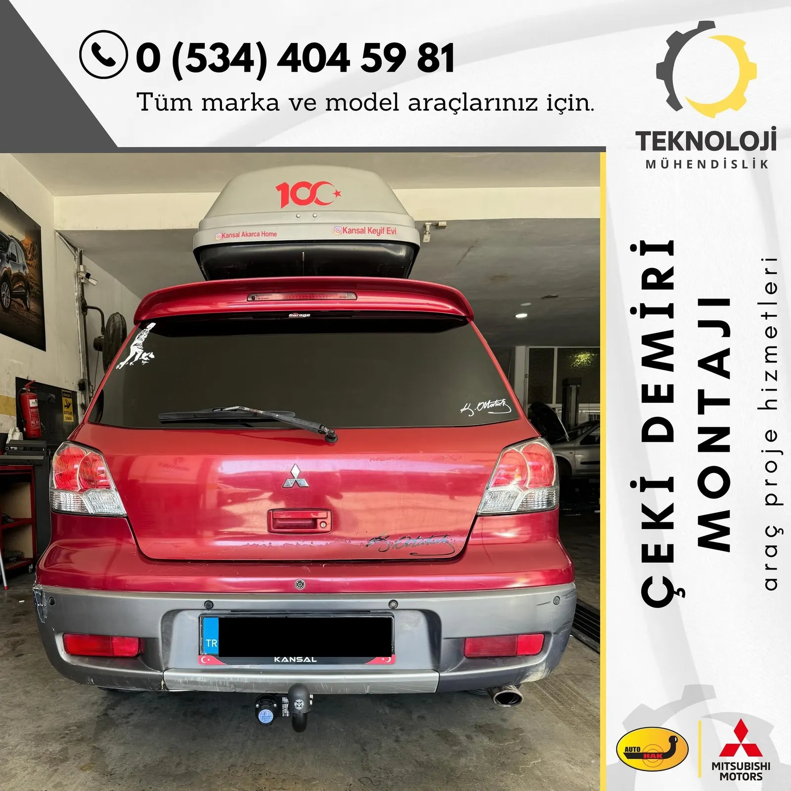 Mitsubishi Eclipse çeki demiri montajı 2