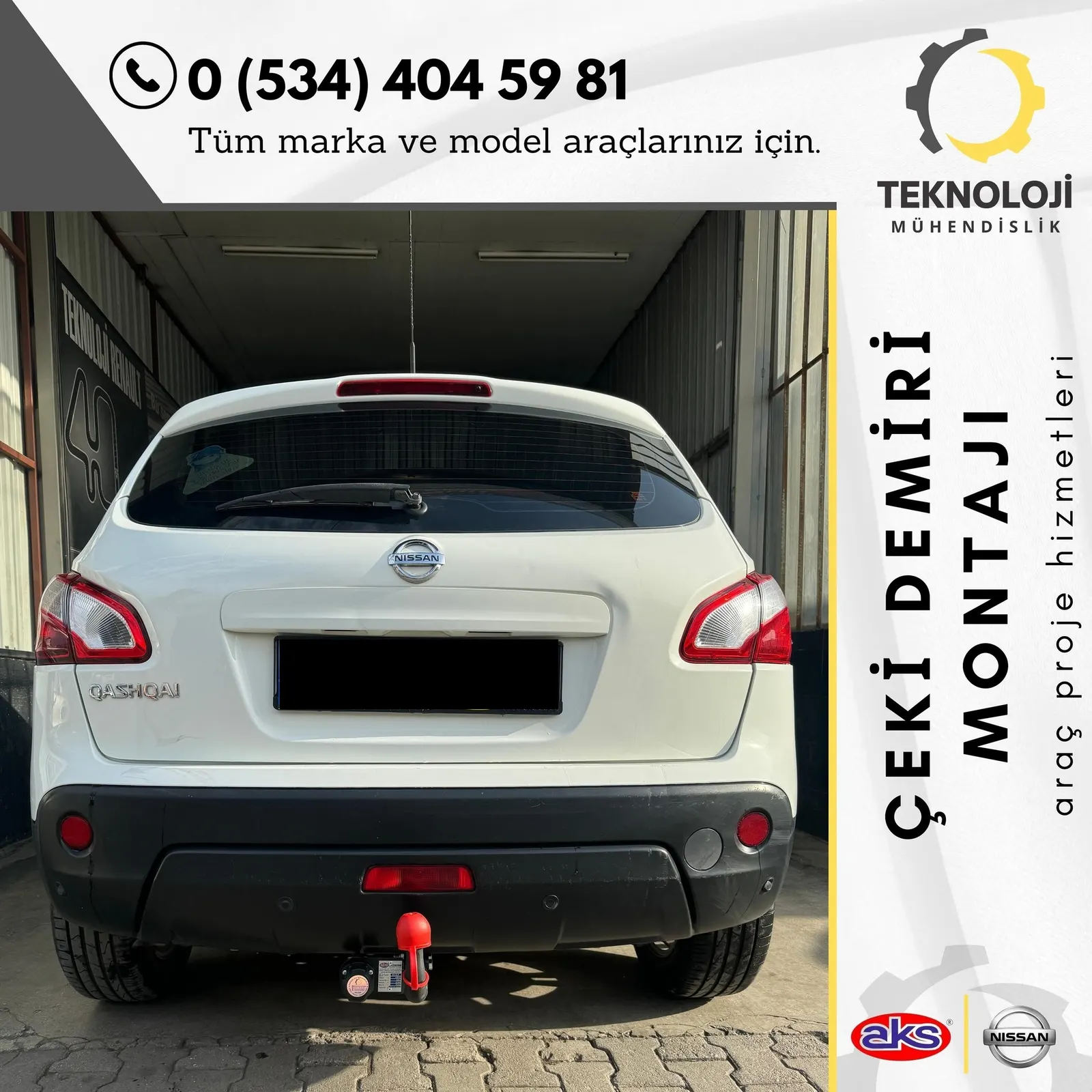 Nissan Qashqai çeki demiri montajı 2