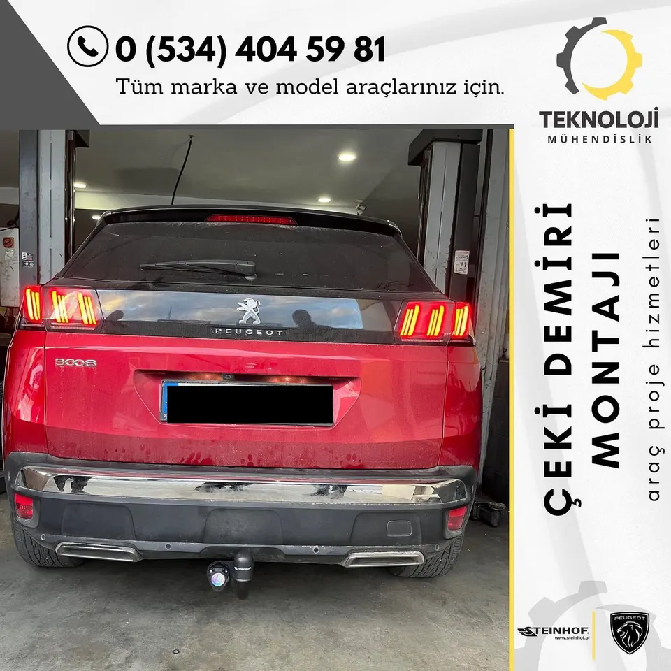 Peugeot 3008 çeki demiri montajı 2