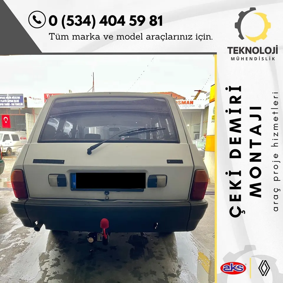 Renault 12 çeki demiri montajı 1