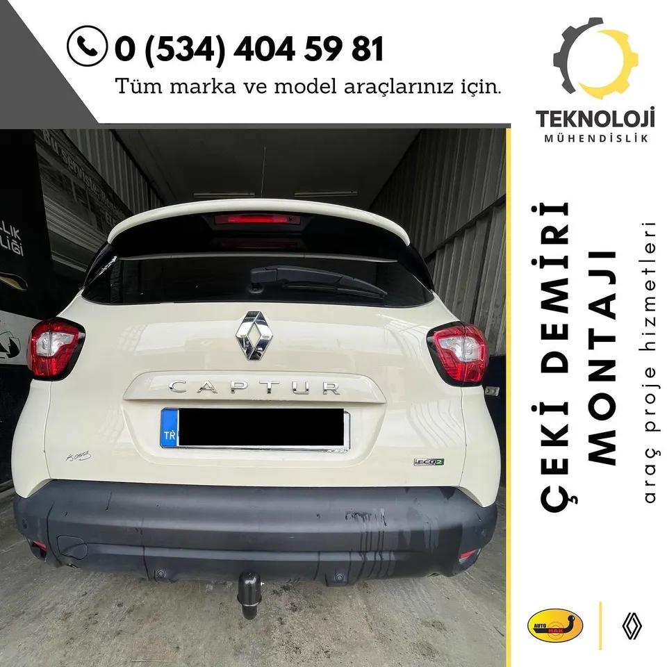 Renault Captur çeki demiri montajı 1