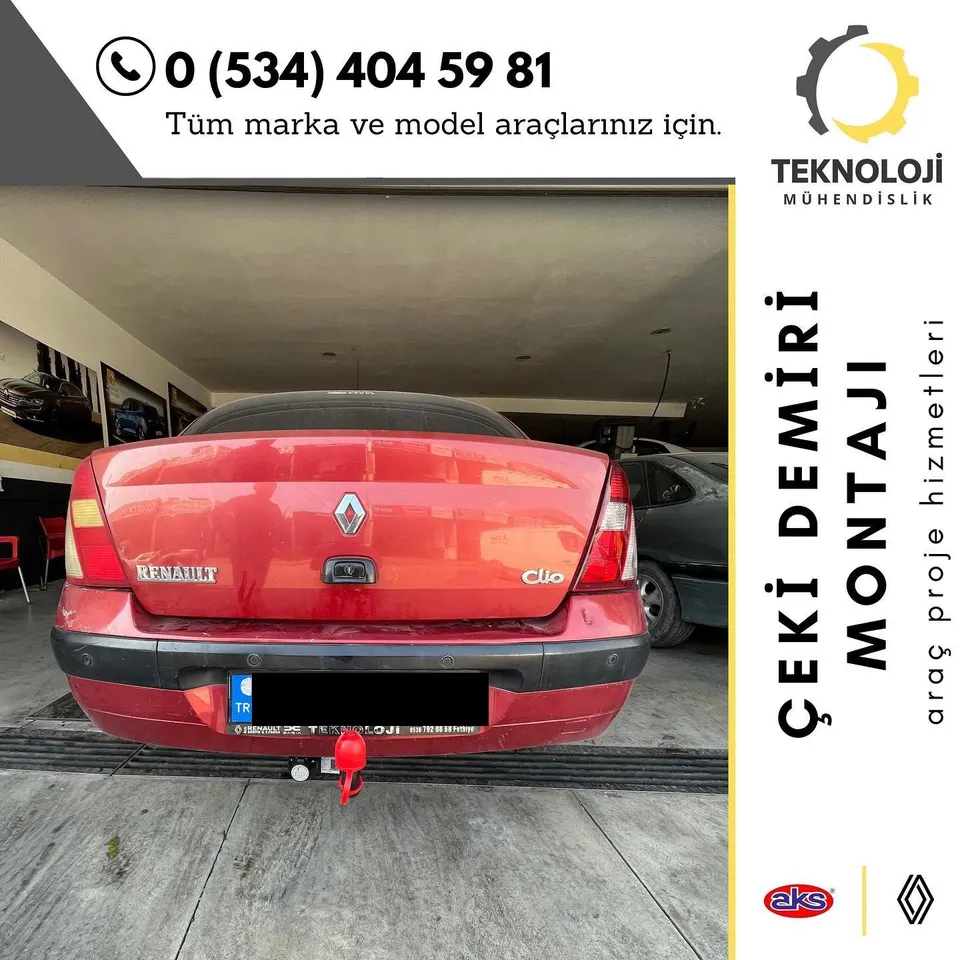 Renault Clio çeki demiri montajı 1