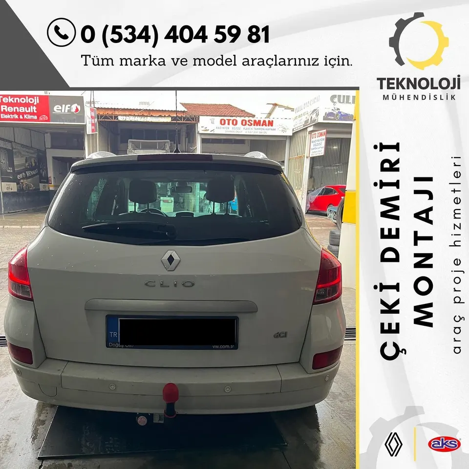 Renault Clio çeki demiri montajı 2