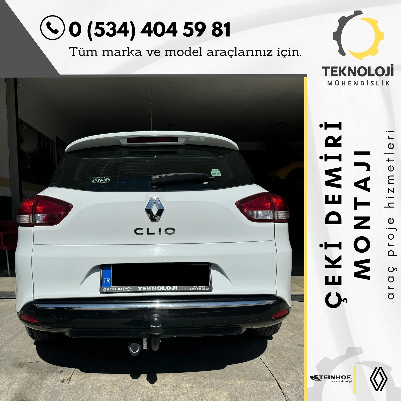 Renault Clio çeki demiri montajı 4