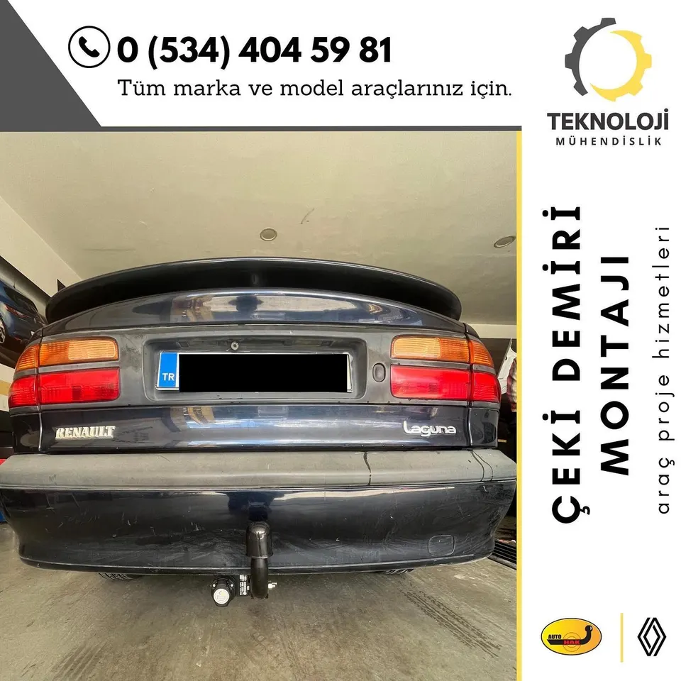 Renault Laguna çeki demiri montajı 1