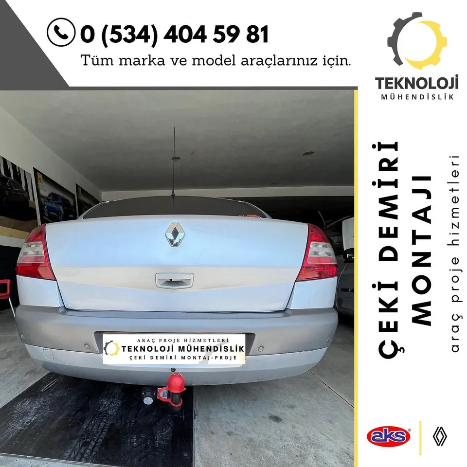 Renault Megane çeki demiri montajı 1