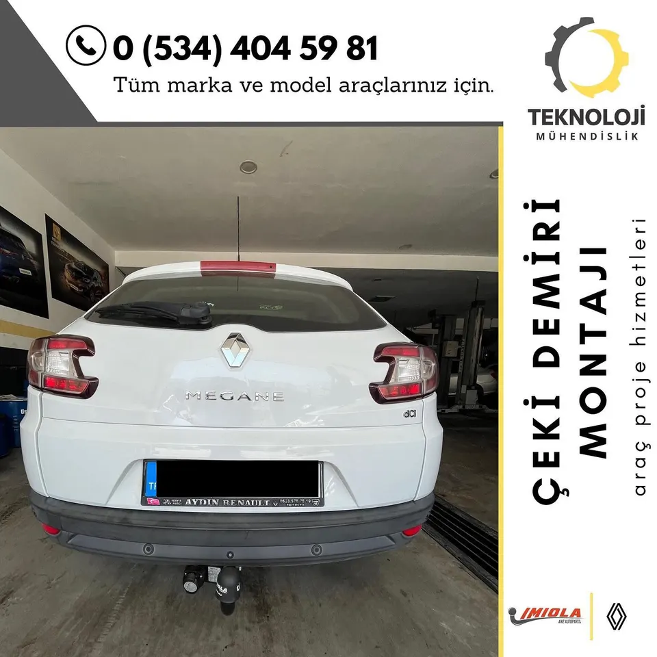 Renault Megane çeki demiri montajı 2