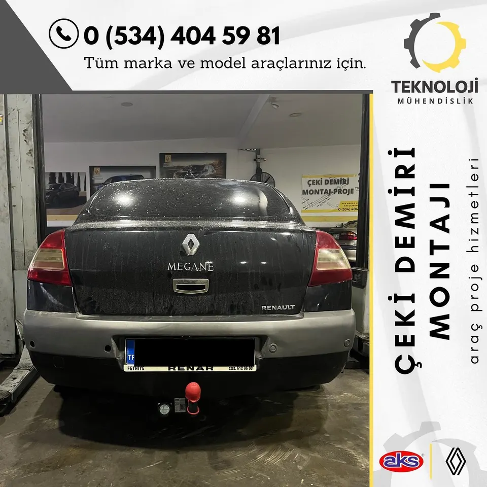 Renault Megane çeki demiri montajı 3