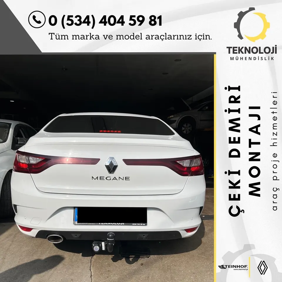 Renault Megane çeki demiri montajı 5