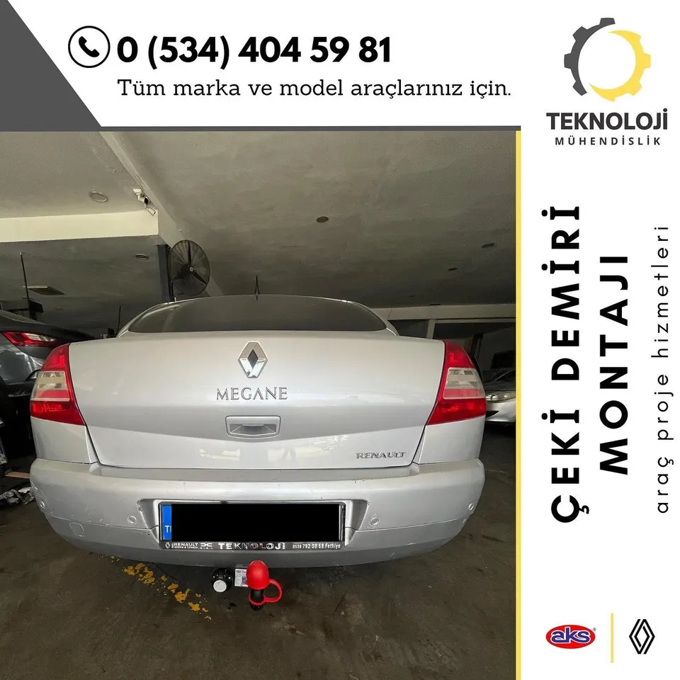 Renault Megane çeki demiri montajı 7