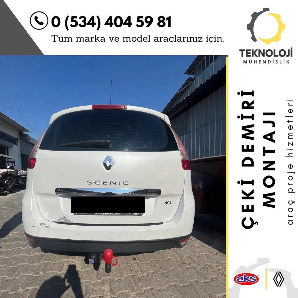 Renault Scenic çeki demiri montajı 2