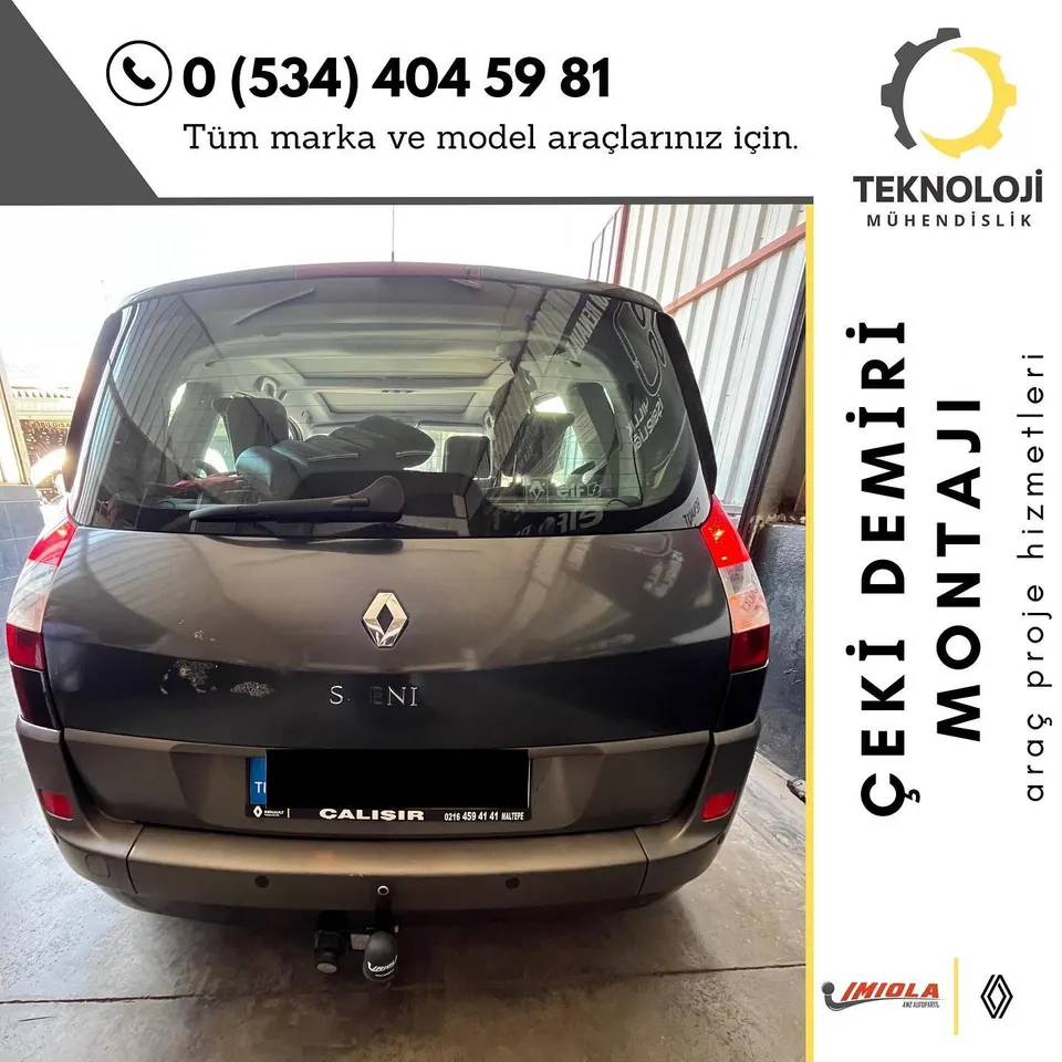 Renault Scenic çeki demiri montajı 3