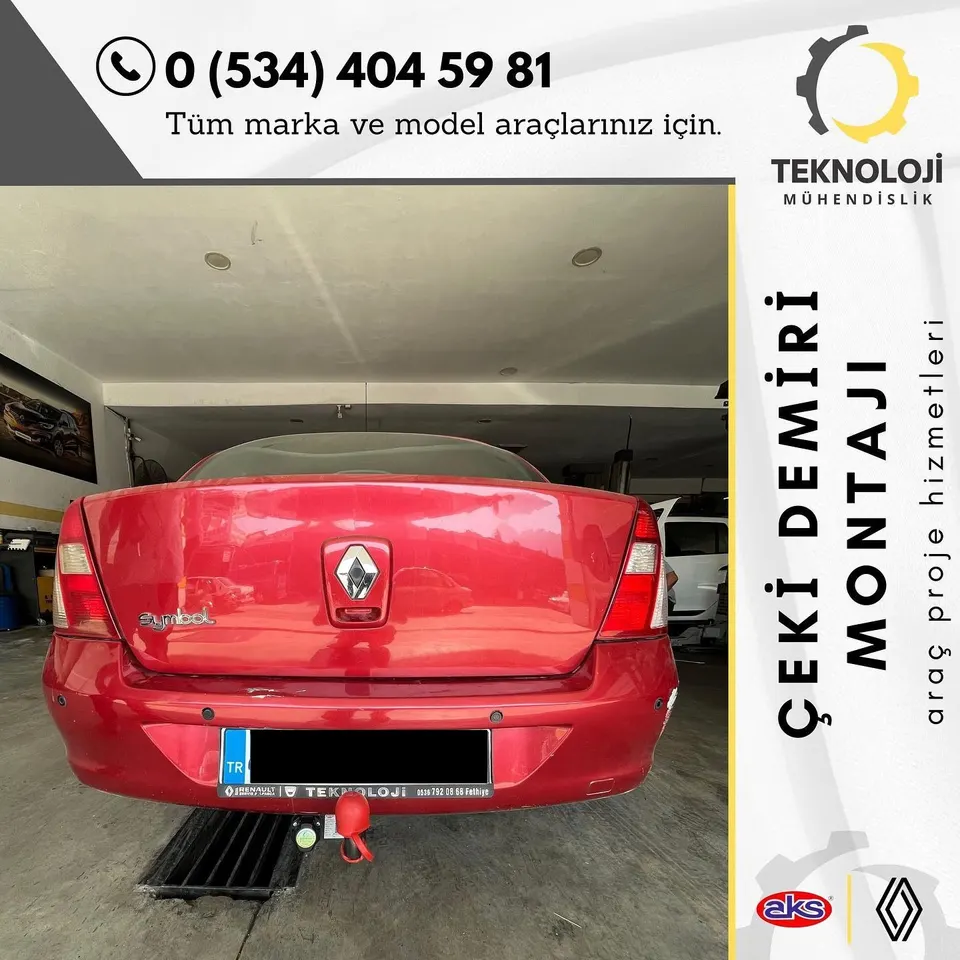 Renault Symbol çeki demiri montajı 3