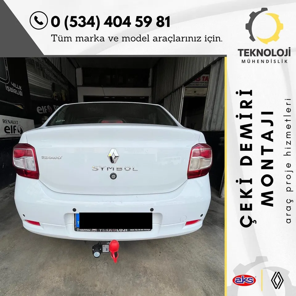 Renault Symbol çeki demiri montajı 4