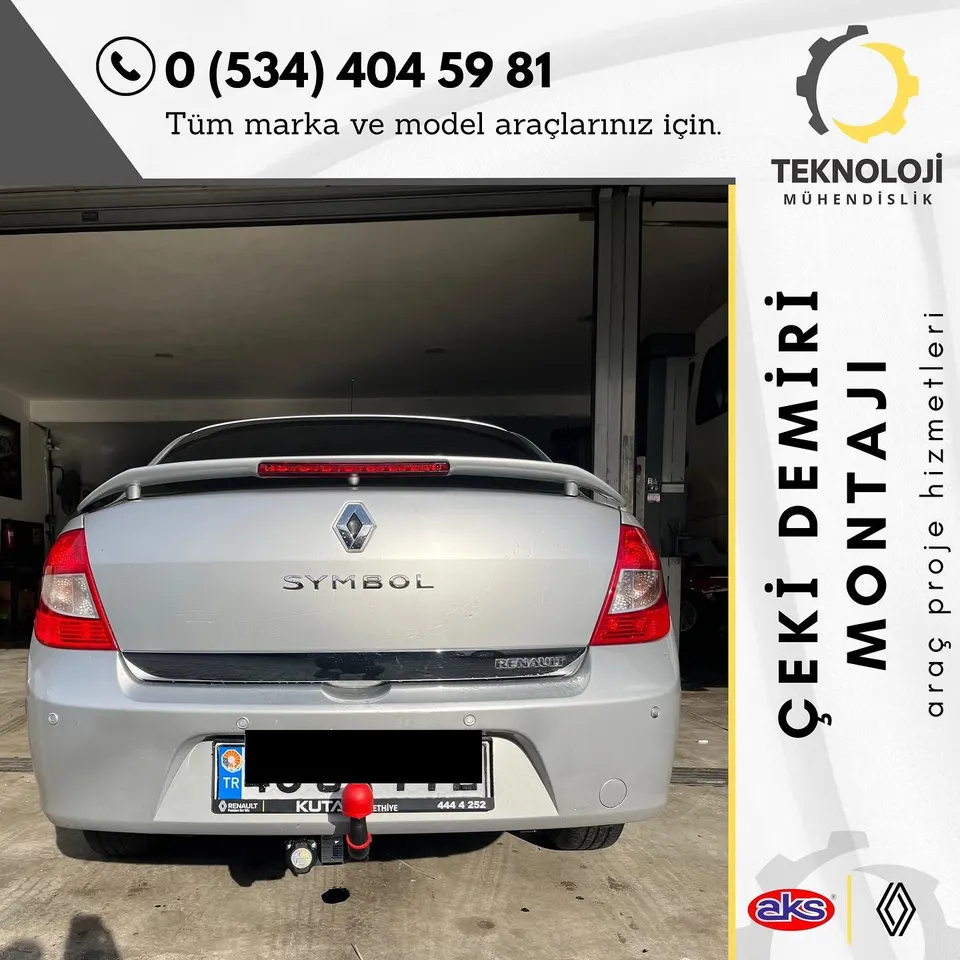 Renault Symbol çeki demiri montajı 6