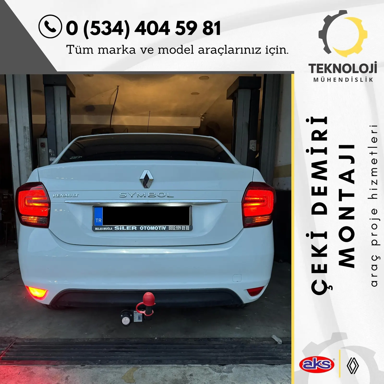 Renault Symbol çeki demiri montajı 7
