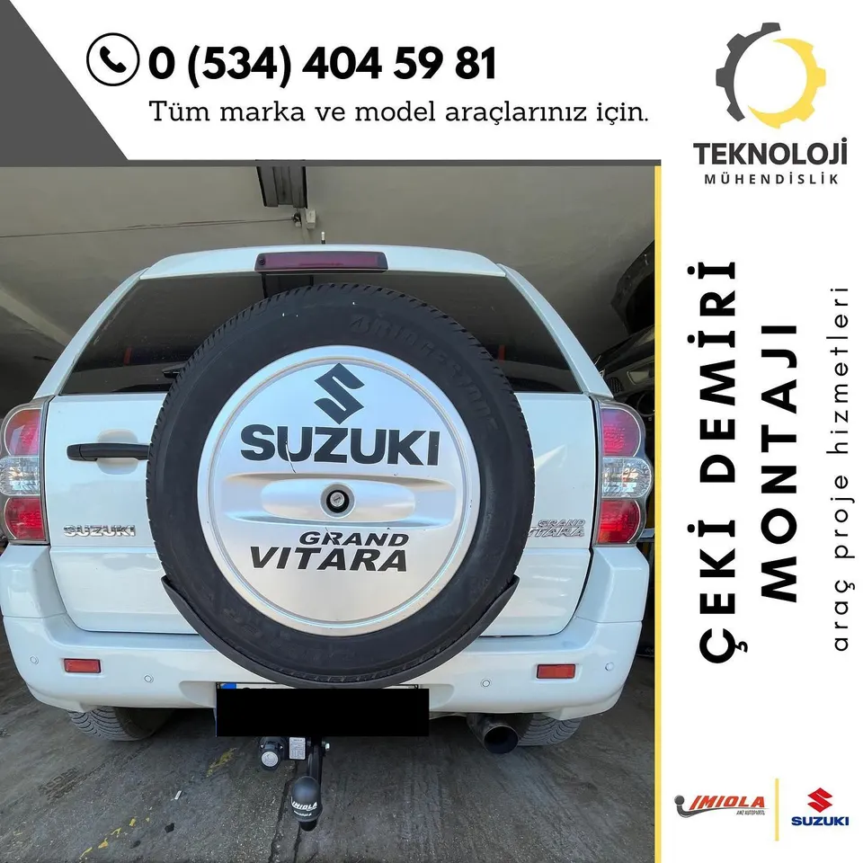 Suzuki Grand çeki demiri montajı 1