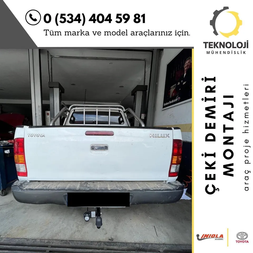Toyota Hilux çeki demiri montajı 2