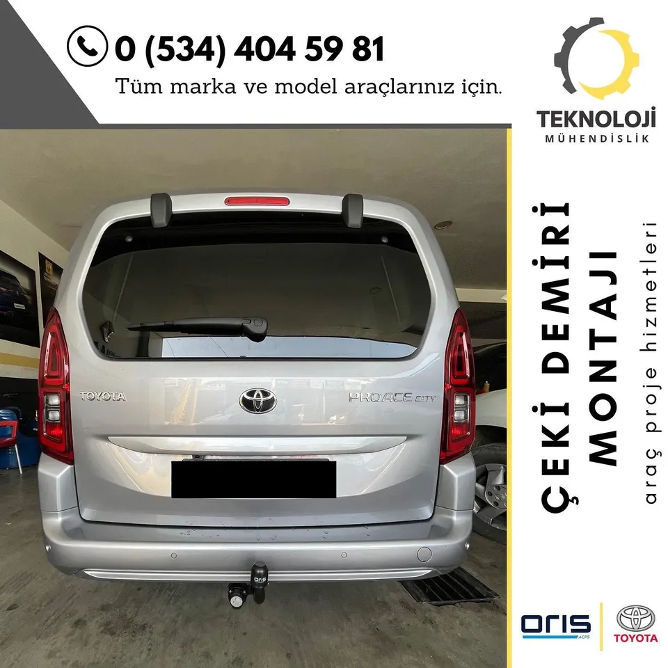 Toyota Proace çeki demiri montajı 1