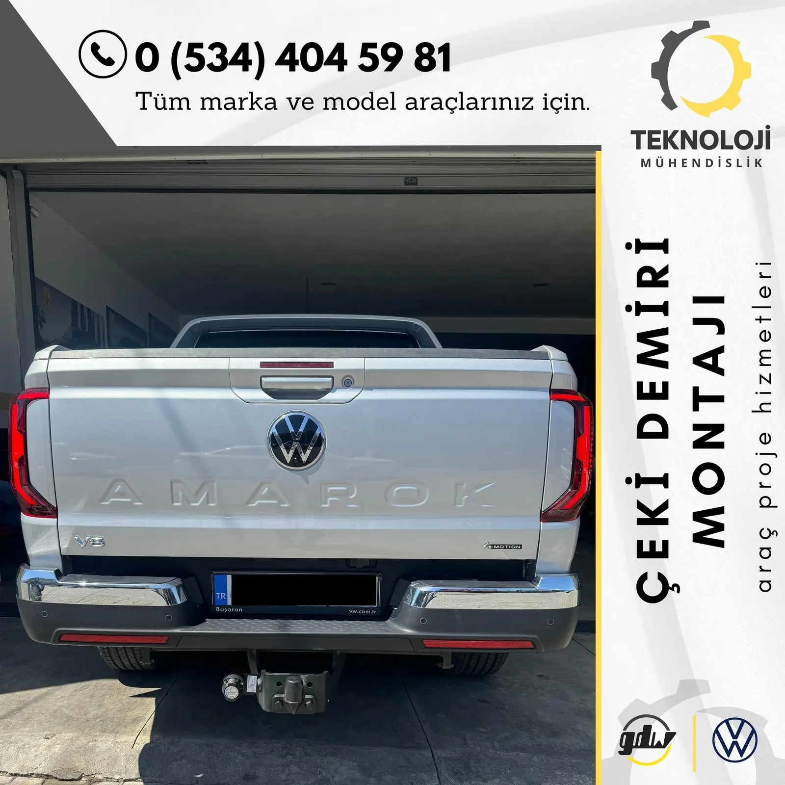 Volkswagen Amarok çeki demiri montajı 2