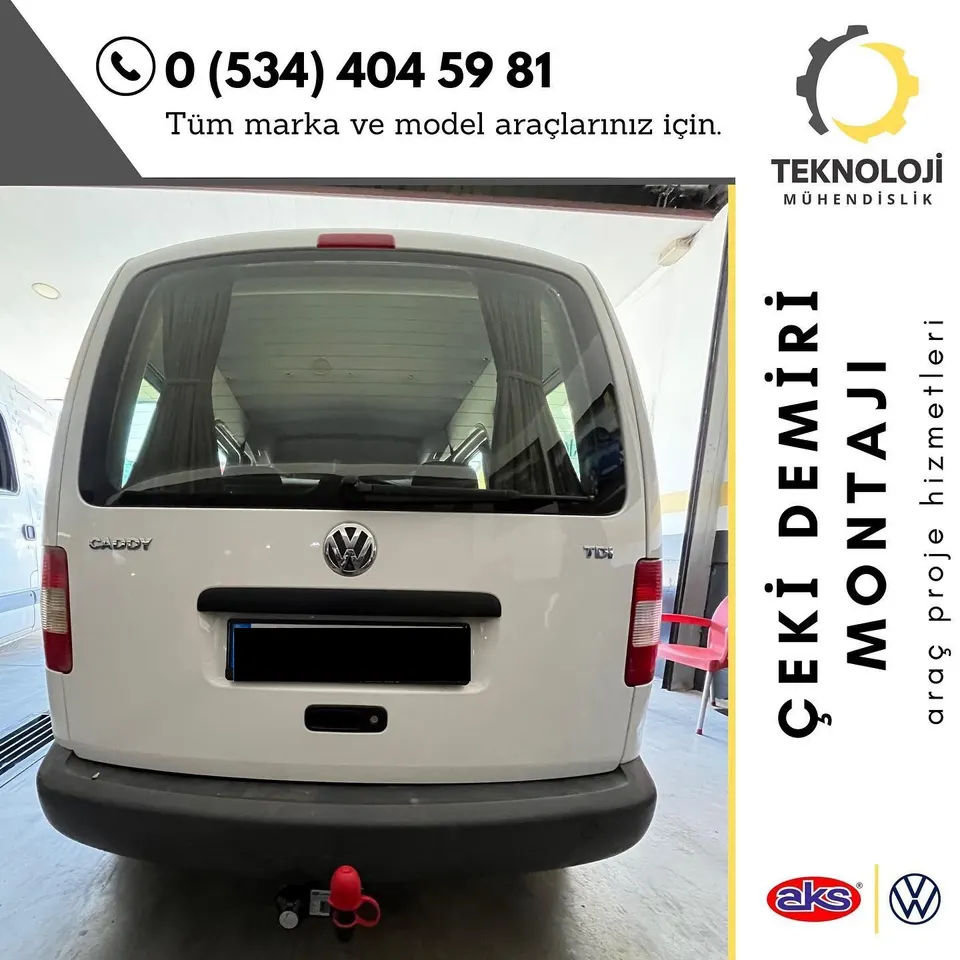 Volkswagen Caddy çeki demiri montajı 1