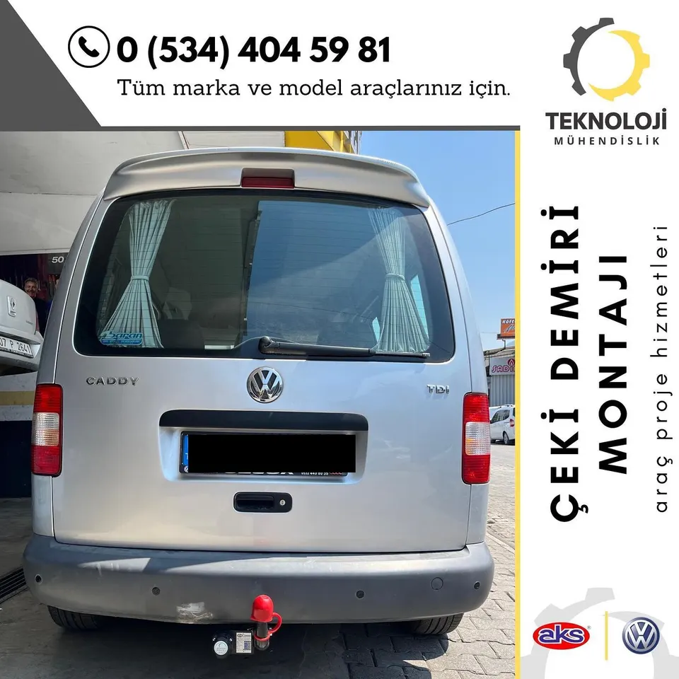 Volkswagen Caddy çeki demiri montajı 4