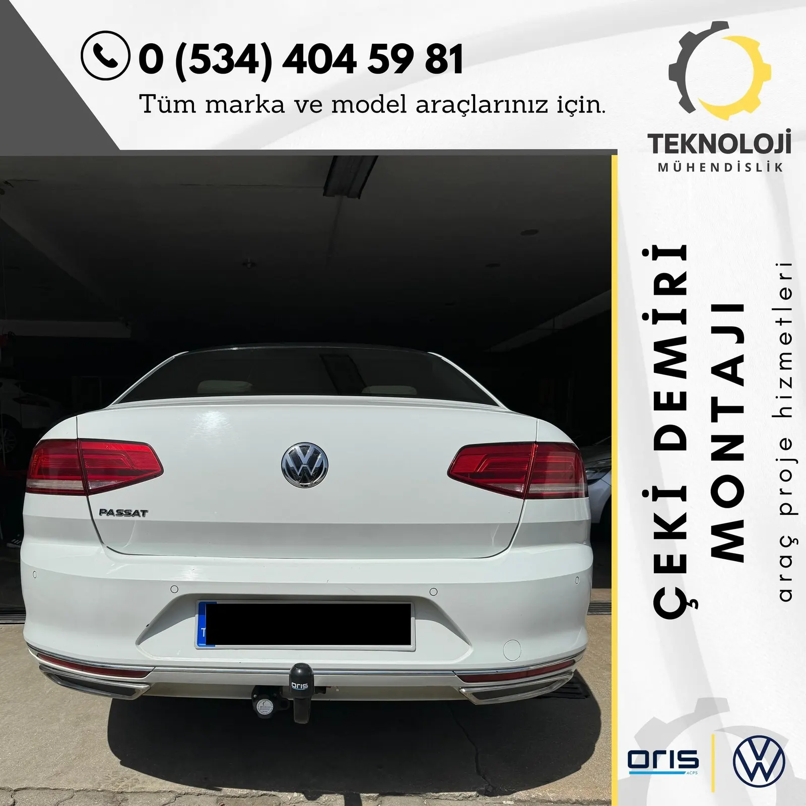 Volkswagen Passat çeki demiri montajı 2