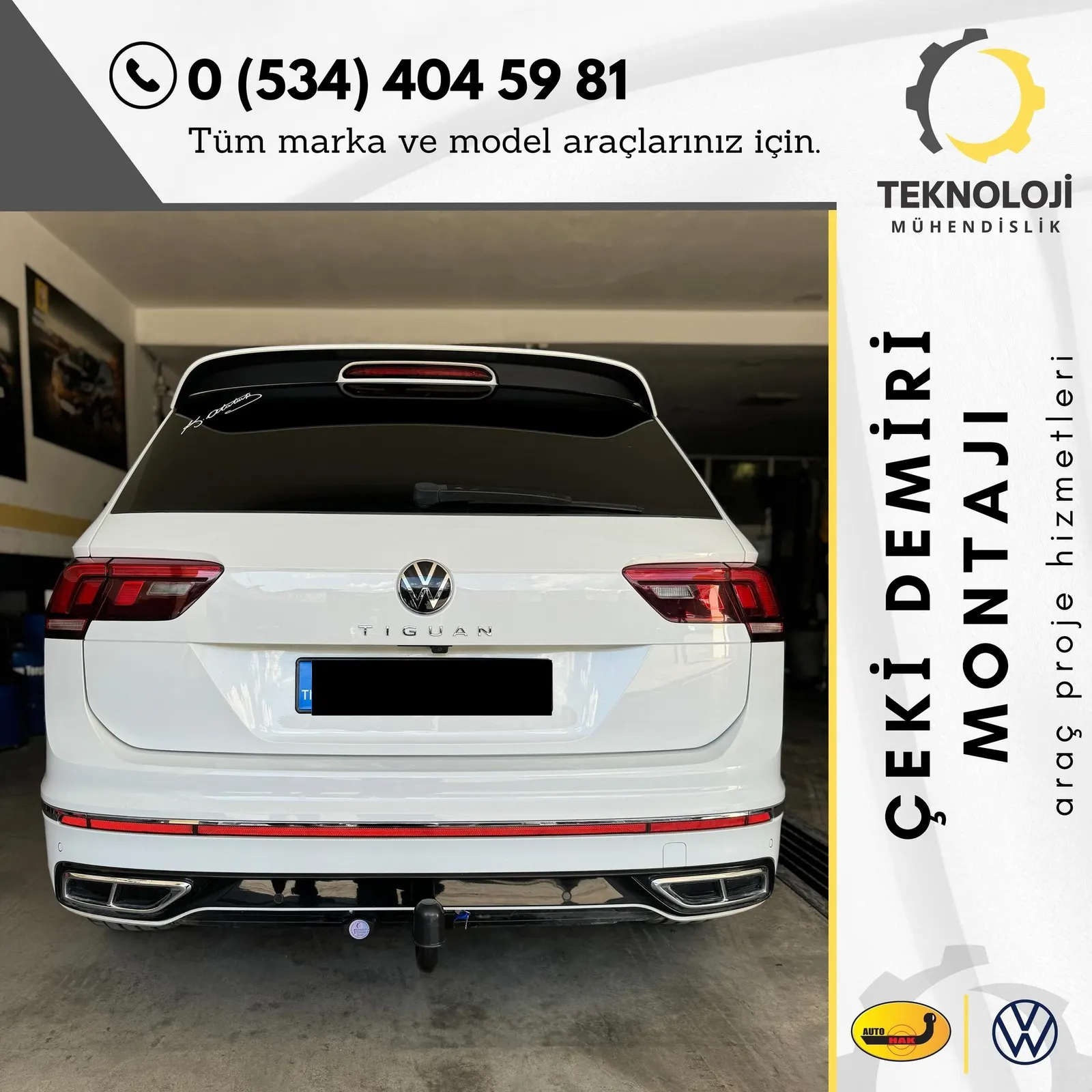 Volkswagen Tiguan çeki demiri montajı 1